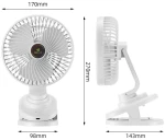 Portable Desktop Fan Kisonli F103  2400mAh  Διαφορετικα χρωματα - 15055