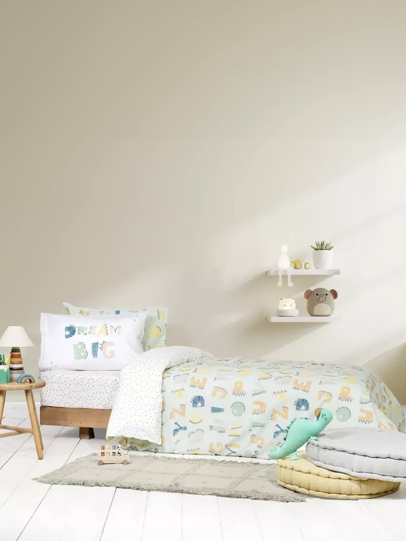 Σετ Σεντόνια Dream Big Πολύχρωμο Μονά (2 x 170x255 + 1 Μαξιλαροθήκη 52x72)