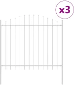 vidaXL Φράχτης Κήπου Λευκό 510 x 125 εκ.