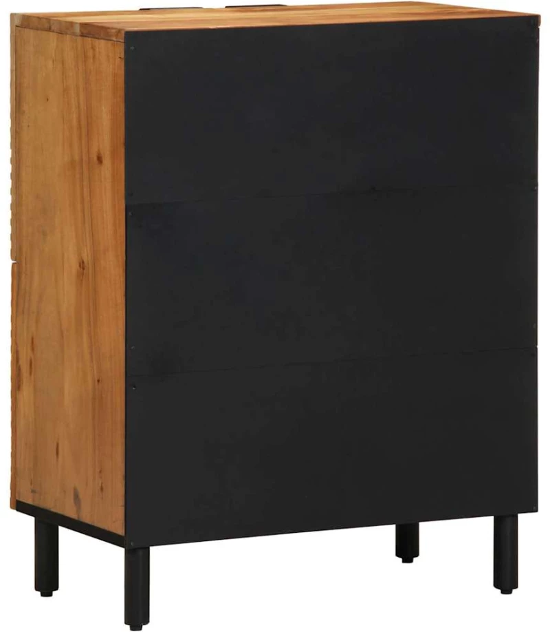 vidaXL Γραφείο με ράφι Καφέ 60 x 33 x 75 cm Μασίφ ξύλο ακακίας