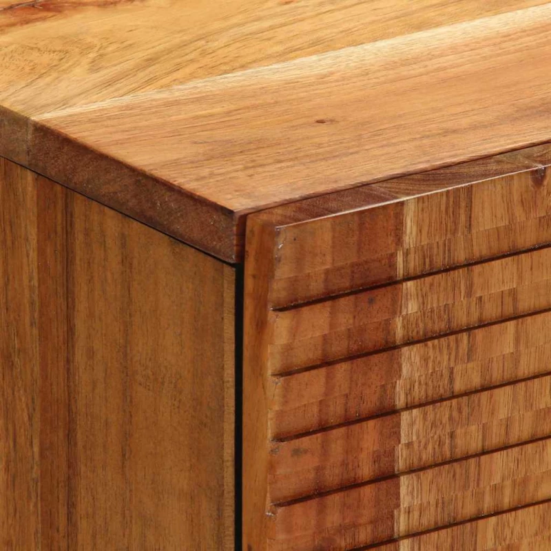 vidaXL Γραφείο με ράφι Καφέ 60 x 33 x 75 cm Μασίφ ξύλο ακακίας