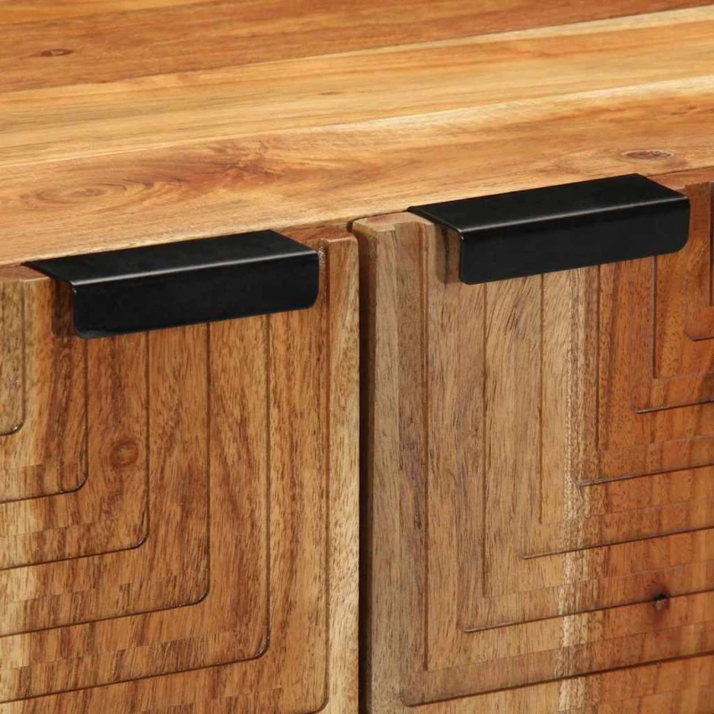 vidaXL Γραφείο με ράφι Καφέ 60 x 33 x 75 cm Μασίφ ξύλο ακακίας