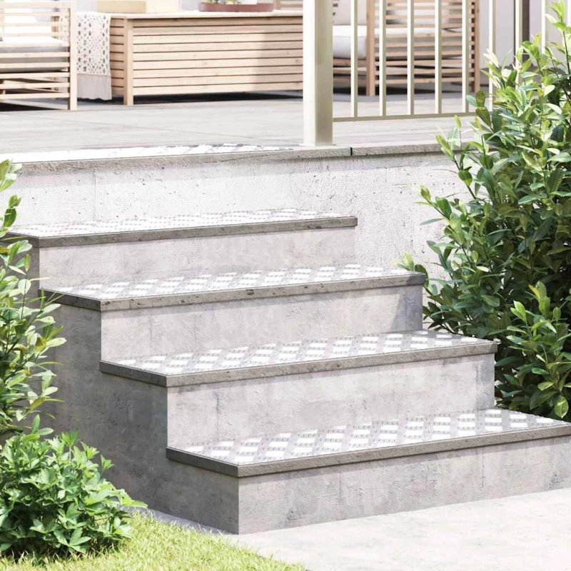 vidaXL Επιφάνειες Καρό 2 pcs Ασημί 100 x 30 cm Αλουμίνιο