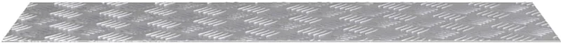 vidaXL Επιφάνειες Καρό 2 pcs Ασημί 100 x 30 cm Αλουμίνιο