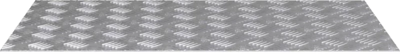 vidaXL Επιφάνειες Καρό 2 pcs Ασημί 90 x 50 cm Αλουμίνιο