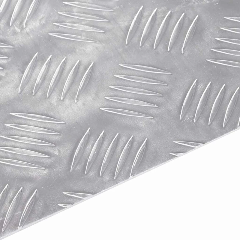 vidaXL Επιφάνειες Καρό 2 pcs Ασημί 90 x 50 cm Αλουμίνιο