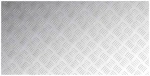 vidaXL Επιφάνειες Καρό 4 pcs Ασημί 100 x 50 cm Αλουμίνιο