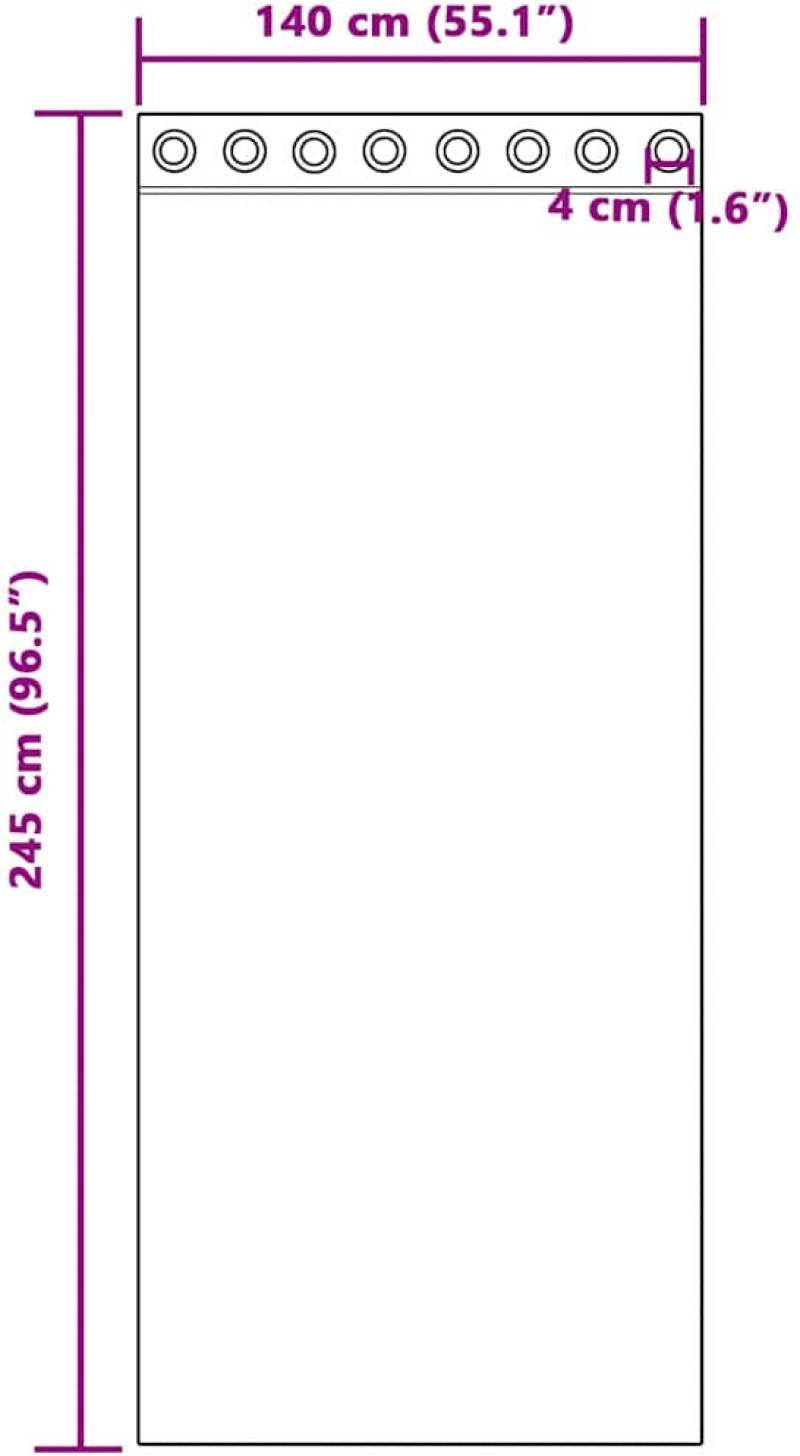 vidaXL Κουρτίνες με κουρτίνες 2 pcs Κρεμ 140 x 245 cm Βελούδο