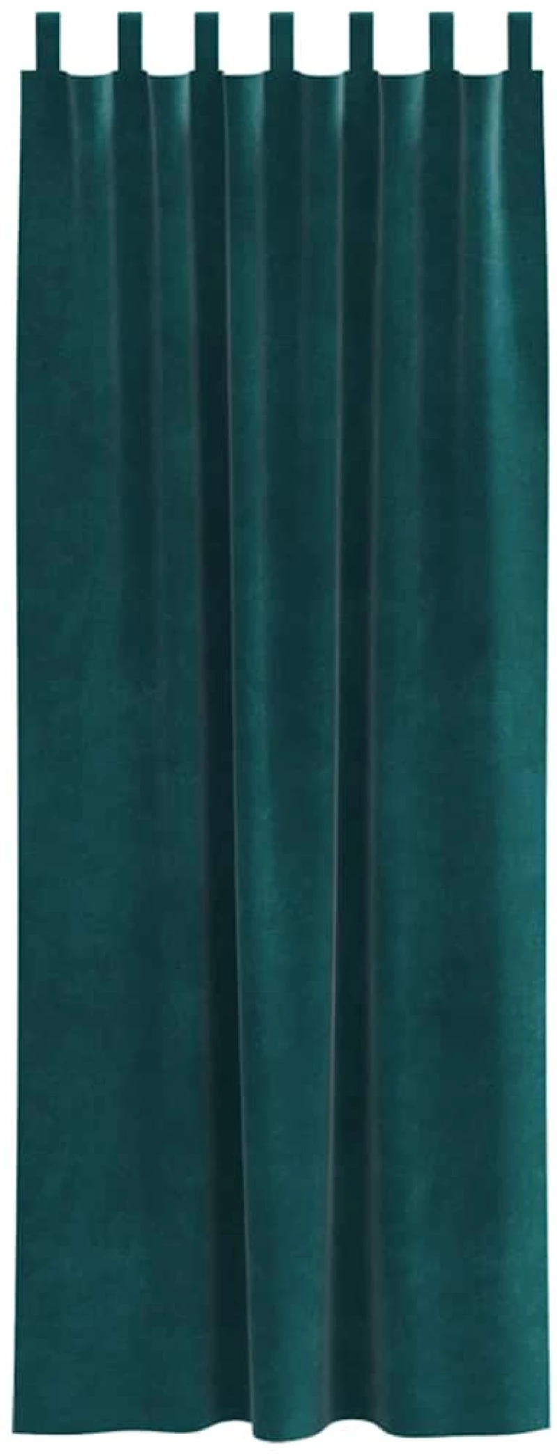 vidaXL Κουρτίνες 2 pcs Σκούρο πράσινο 140 x 260 cm Βελούδο