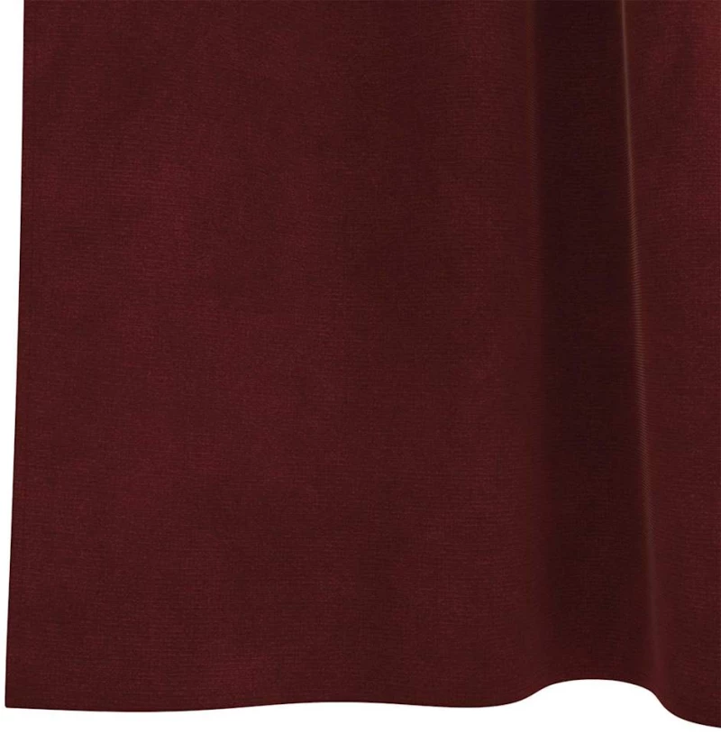 vidaXL Κουρτίνες με κουρτίνες 2 pcs Μπορντό 140 x 140 cm Βελούδο
