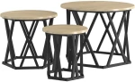 vidaXL Κομοδίνο Μονάδας 3 pcs Sonoma Δρυς 53 x 53 x 40 cm