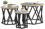 vidaXL Κομοδίνο Μονάδας 3 pcs Sonoma Δρυς 53 x 53 x 40 cm