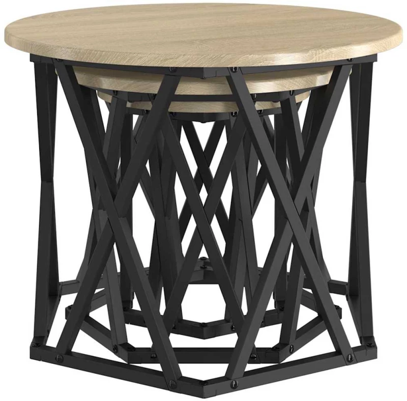 vidaXL Κομοδίνο Μονάδας 3 pcs Sonoma Δρυς 53 x 53 x 40 cm