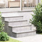 vidaXL Επιφάνειες Καρό 4 pcs Ασημί 75 x 25 εκ. Αλουμίνιο