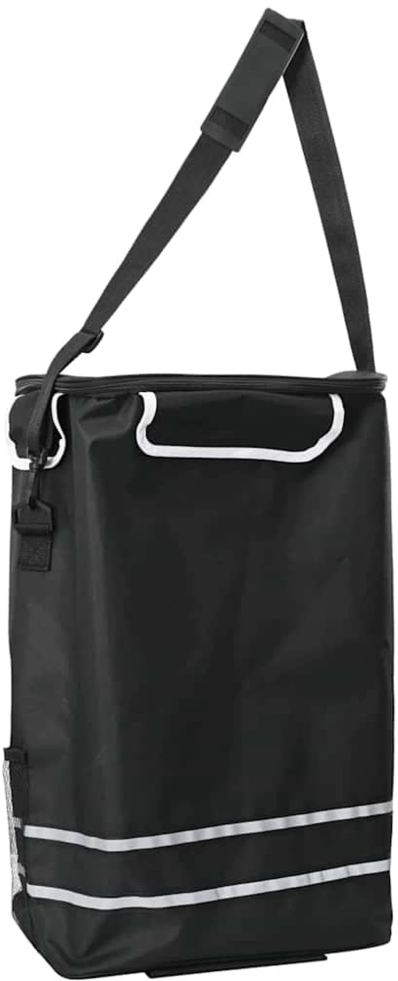 vidaXL Καρότσι Αγορών Μαύρο 47 x 39 x 100.5 εκ. Ύφασμα Oxford