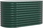 vidaXL Υπερυψωμένη Ζαρντινιέρα Πράσινο 160 x 80 x 81 cm Ατσάλι