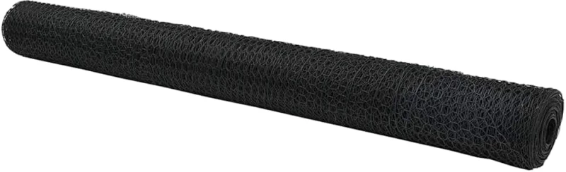 vidaXL Εξαγωνικός φράχτης Γκρι 1.2 x 100 m Ατσάλι