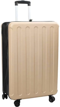 vidaXL Βαλίτσα με κλειδαριά Μπρονζέ 50 x 30 x 76 εκ. ΑΒΣ Πλαστικό