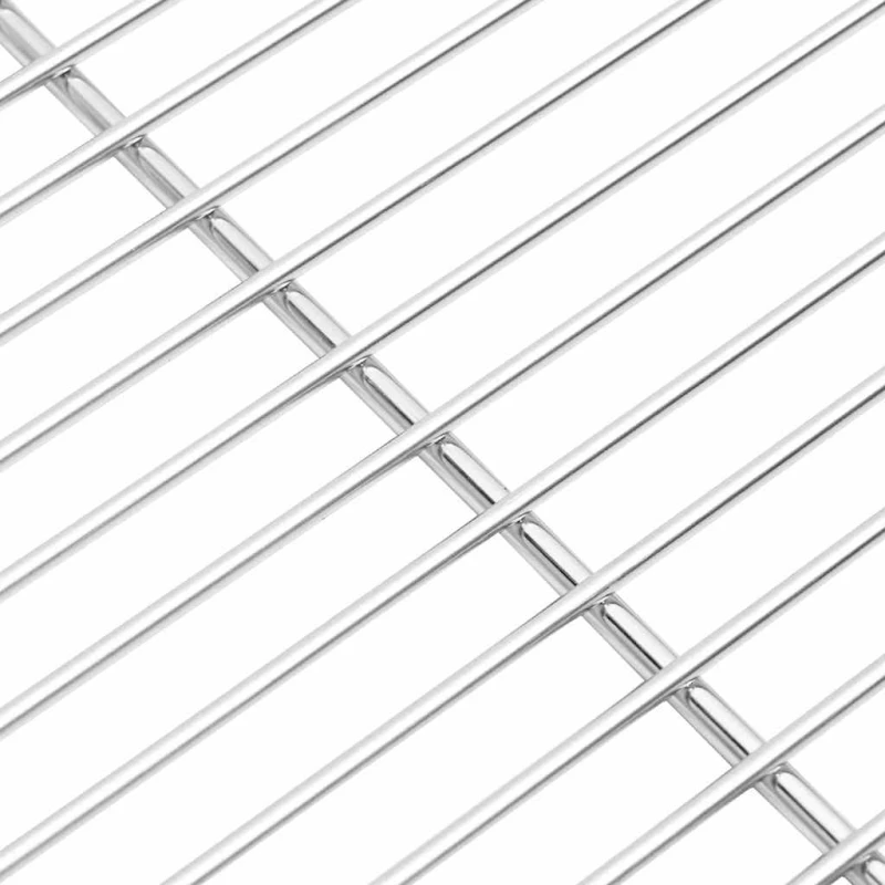 vidaXL Σχάρα ψησίματος Ασημί 60 x 40 cm Ανοξείδωτο ατσάλι