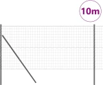 vidaXL Φράχτης με Στήλες. Γκρι 1.2 x 10 m Ατσάλι