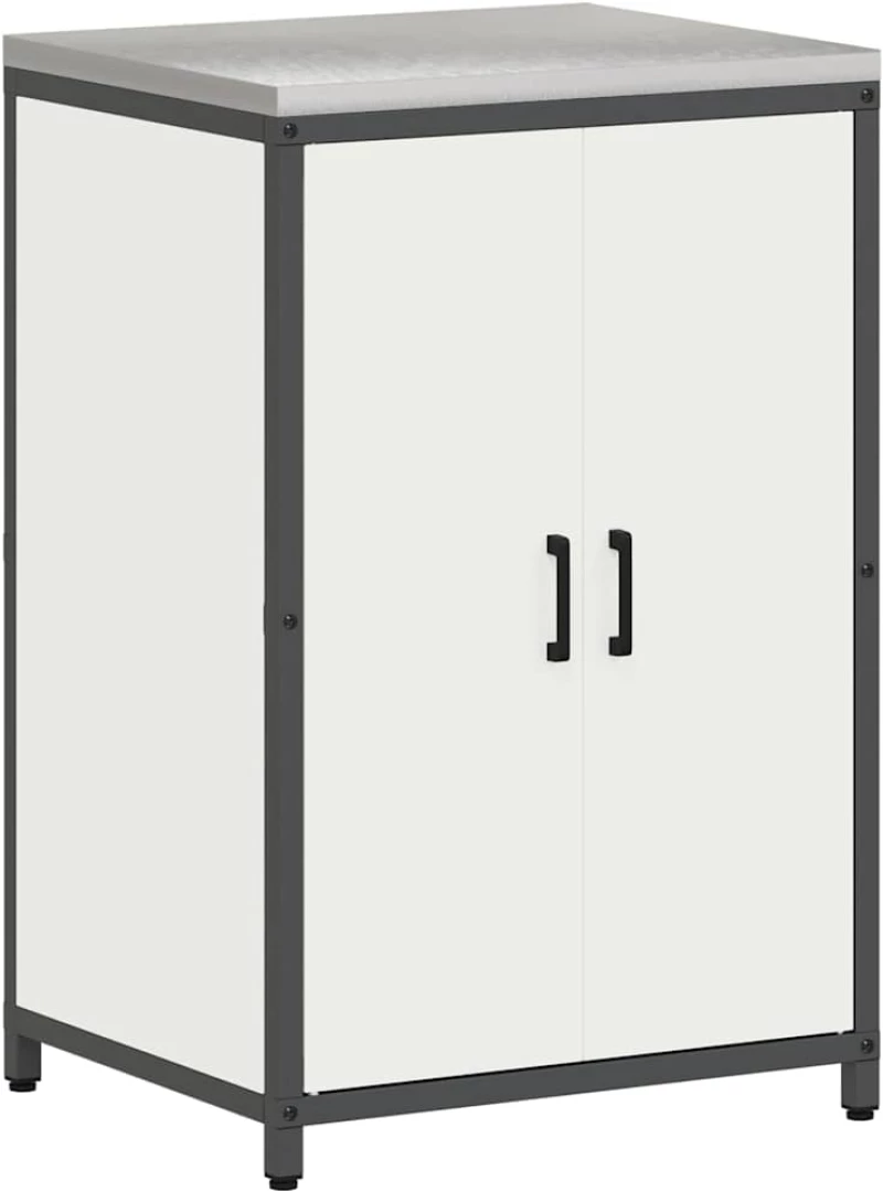 vidaXL Σετ Αποθήκευσης Κουζίνας με ράφι 2 pcs Λευκό 150 x 50 x 92 εκ.