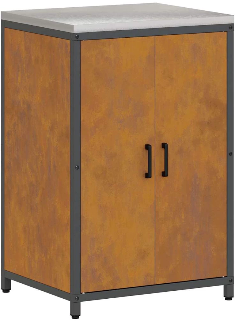 vidaXL Σετ Αποθήκευσης Κουζίνας Άλλο 3 pcs Σκ rusty 210 x 50 x 92 εκ