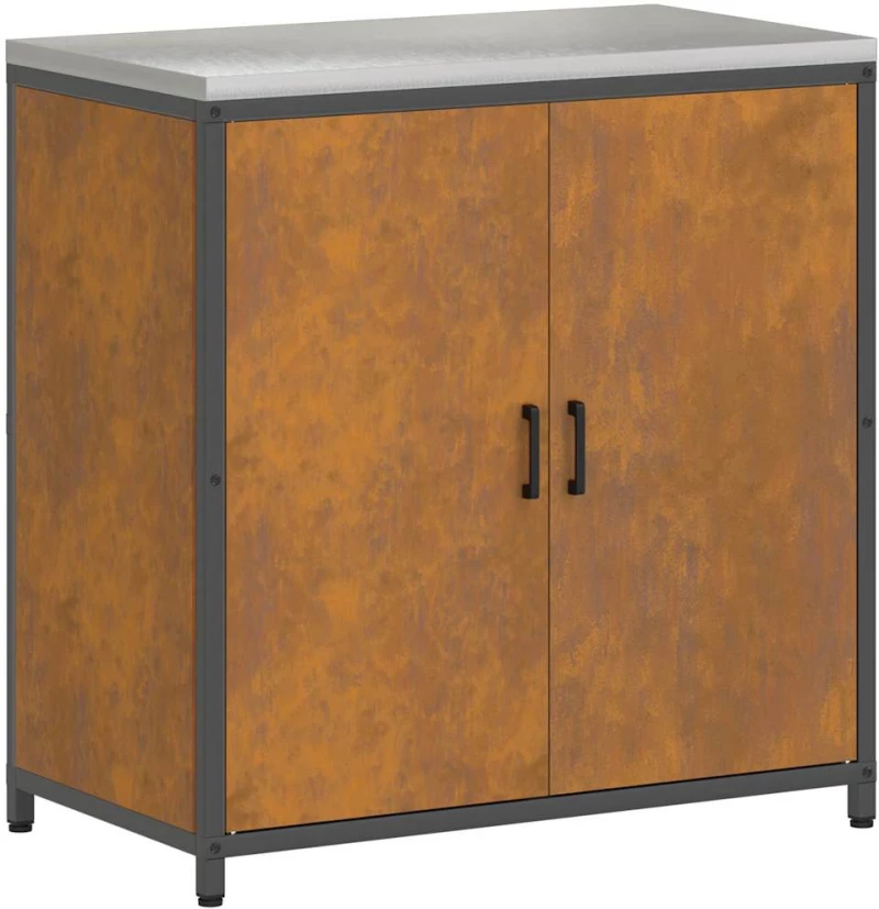 vidaXL Σετ Αποθήκευσης Κουζίνας Άλλο 3 pcs Σκ rusty 210 x 50 x 92 εκ