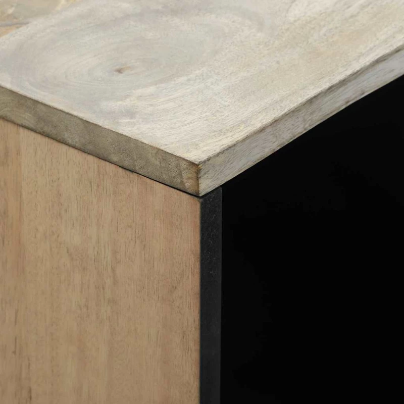 vidaXL Μπουφές Λευκό 80 x 33 x 75 εκ Μασίφ ξύλο μάνγκο