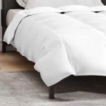 vidaXL Κουβέρτια & Κουβέρτες Λευκό 155 x 220 cm Πούπουλο