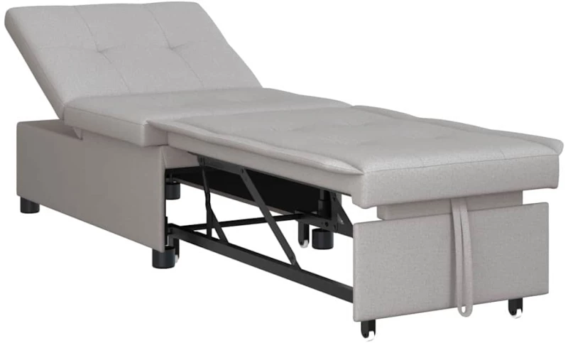vidaXL Κρεβάτι καναπές Γκρι 194 x 67 x 37 εκ ύφασμα