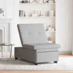vidaXL Κρεβάτι καναπές Γκρι 194 x 67 x 37 εκ ύφασμα