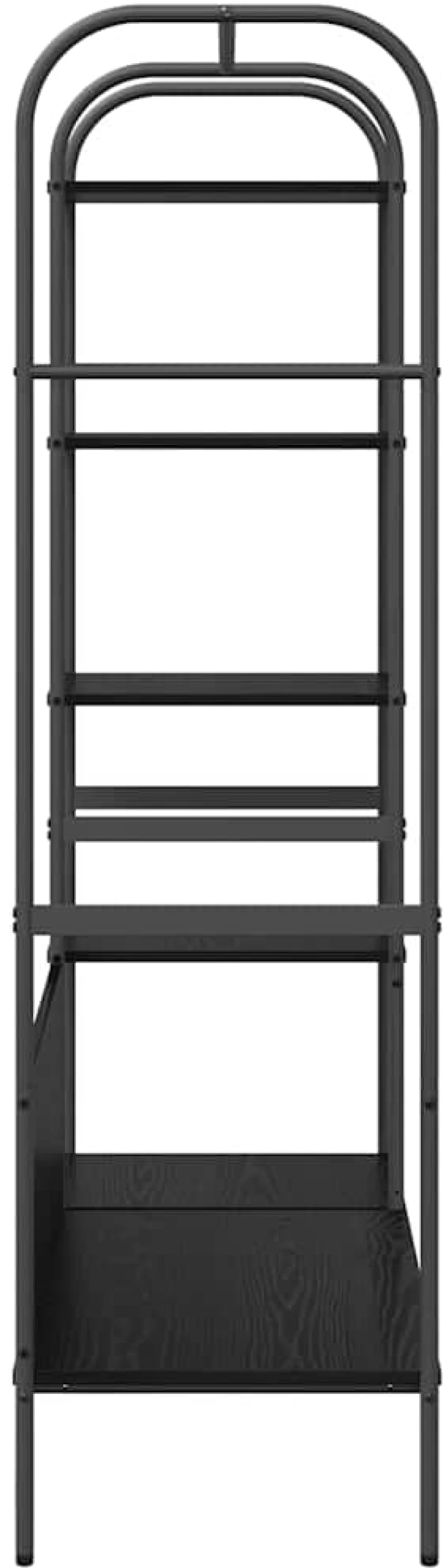 vidaXL Ράφι Ρούχων με ράφι Μαύρο 120 x 44 x 160 εκ Επεξεργασμένο ξύλο