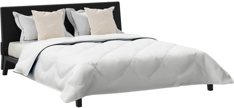 vidaXL Πάπλωμα με μαξιλάρι 3 pcs Λευκό 200 x 220 cm Μικροΐνες