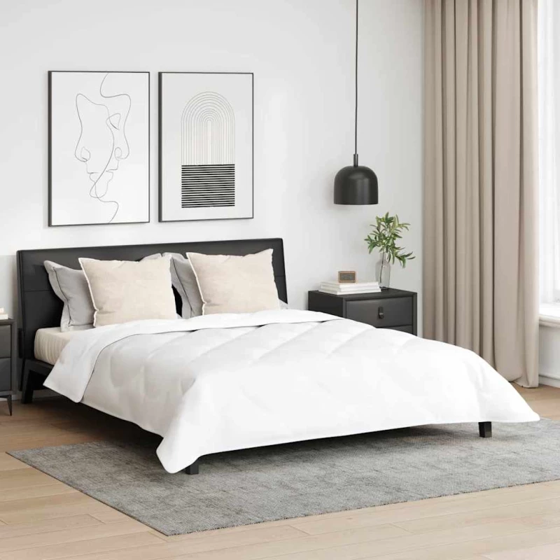 vidaXL Χειμερινό Παπλωματοθήκη 3 pcs Λευκό 240 x 200 cm Μικροΐνες