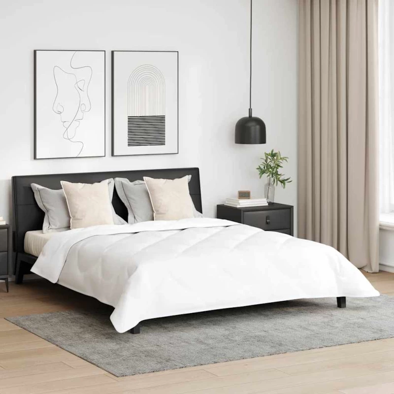 vidaXL Χειμερινό Παπλωματοθήκη 3 pcs Λευκό 240 x 200 cm Μικροΐνες