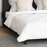 vidaXL Πάπλωμα Άλλο με μαξιλάρι 3 pcs Λευκό 200 x 220 cm Μικροΐνες