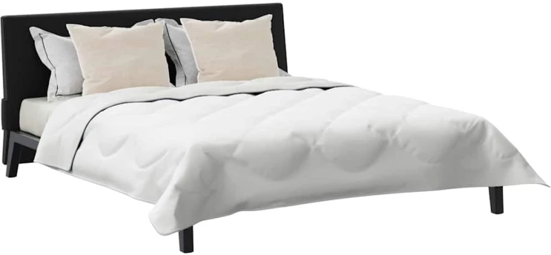 vidaXL Πάπλωμα με Μαξιλάρια Άλλο 3 pcs Λευκό 200 x 200 cm Μικροΐνες