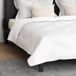 vidaXL Πάπλωμα με Μαξιλάρια Άλλο 3 pcs Λευκό 200 x 220 cm Μικροΐνες