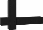 vidaXL Σετ επίπλου τηλεόρασης 5 pcs Μαύρη δρυς 181 x 30 x 120 εκ