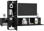 vidaXL Σετ επίπλου τηλεόρασης 5 pcs Μαύρη δρυς 181 x 30 x 120 εκ