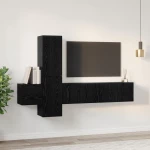 vidaXL Σετ επίπλου τηλεόρασης 5 pcs Μαύρη δρυς 181 x 30 x 120 εκ