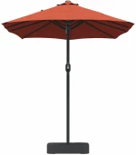 vidaXL Ομπρέλα Κήπου Τερακότα 385 x 209 x 244 εκατοστά ύφασμα