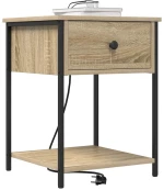 vidaXL Κομοδίνο 2 pcs Sonoma Δρυς 42 x 41 x 56 εκ. Επεξεργασμένο ξύλο