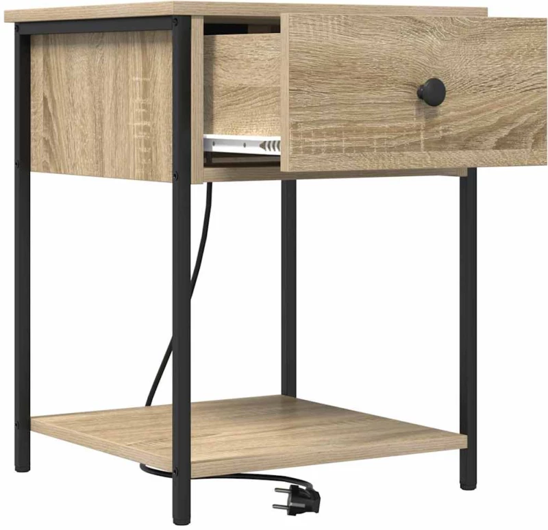 vidaXL Κομοδίνο 2 pcs Sonoma Δρυς 42 x 41 x 56 εκ. Επεξεργασμένο ξύλο
