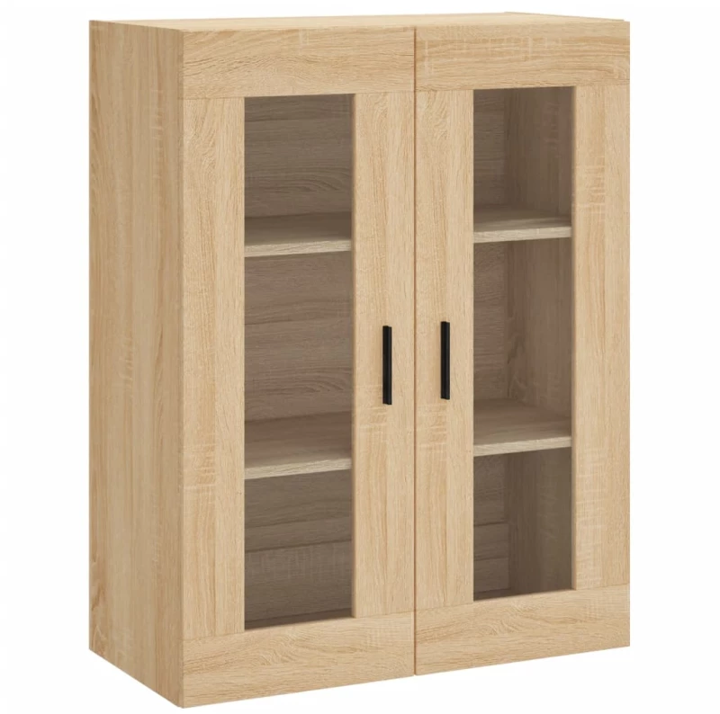 vidaXL Ντουλάπι Sonoma δρυς 69,5 x 34 x 180 εκ. από Επεξεργασμένο Ξύλο