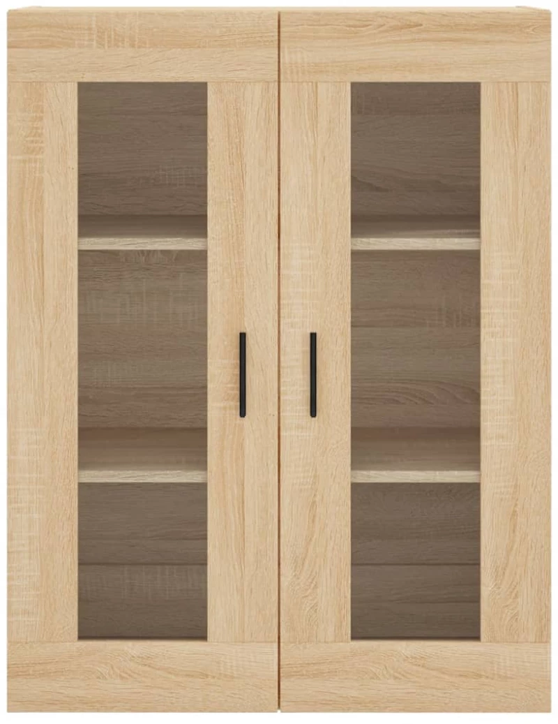 vidaXL Ντουλάπι Sonoma δρυς 69,5 x 34 x 180 εκ. από Επεξεργασμένο Ξύλο