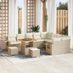 vidaXL Σετ Καναπέ Κήπου 12 pcs μπεζ και κρεμ 80 x 80 x 71 cm
