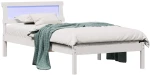 vidaXL Σκελετός Κρεβατιού Λευκό 75 x 190 cm Μασίφ ξύλο πεύκου