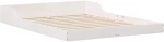 vidaXL Σκελετός Κρεβατιού Λευκό 135 x 190 cm Μασίφ ξύλο πεύκου