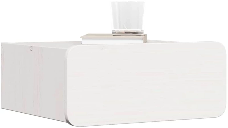 vidaXL Κομοδίνο 2 pcs Λευκό 39 x 34 x 16.5 εκ. Μασίφ ξύλο πεύκου